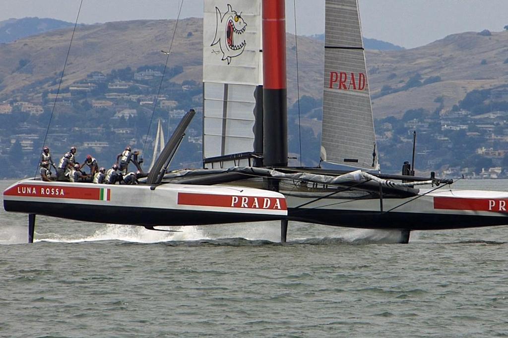 Luna Rossa - Louis Vuitton Cup, Round Robin 4, Race 1, July 23, 2013 © John Navas 